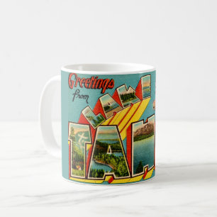 Retro-Gruß vom Lake Tahoe Kaffeetasse