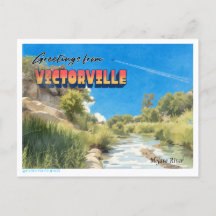 Retro „Grüße aus Victorville“