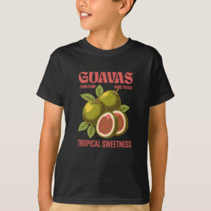 Retro-Guaven-Frucht-Commercial-Grafik-Art-Stil T-Shirt