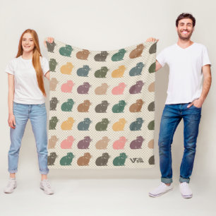 Retro-Guinea Schweinebanket Einzigartiges Geschenk Fleecedecke