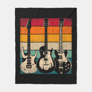 Retro Guitar Fleecedecke