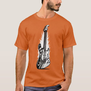Retro Guitar Gift Guitarist Rock Konzertfestival T-Shirt