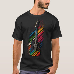 Retro Guitar Gift Guitarist Rock Konzertfestival T-Shirt