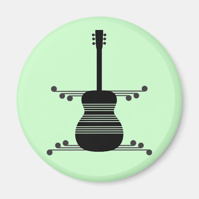 Retro Guitar Magnet (Vorne)