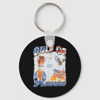 Retro Gulf of US America 2025 American Flag Eagle Schlüsselanhänger