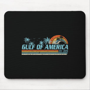Retro Gulf of US America 2025 American Flag Golf Mousepad