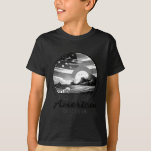 Retro Gulf of US America 2025 American Flag Golf T-Shirt