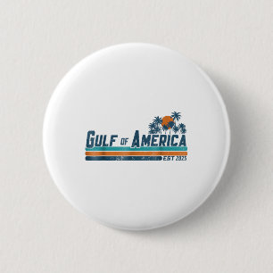 Retro Gulf of US America 2025 American Flag Gulf Button