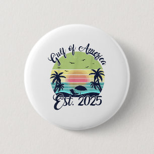 Retro Gulf of US America 2025 American Flag Gulf Button