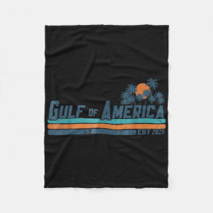 Retro Gulf of US America 2025 American Flag Gulf Fleecedecke
