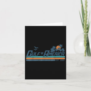 Retro Gulf of US America 2025 American Flag Gulf Karte