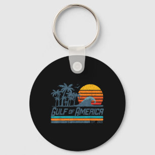 Retro Gulf of US America 2025 American Flag Gulf Schlüsselanhänger