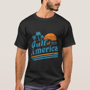 Retro Gulf of US America 2025 American Flag Gulf T-Shirt