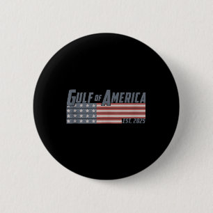 Retro Gulf of US America Est 2025 American Flag G Button