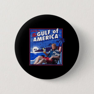 Retro Gulf of US America Est 2025 American Flag G Button
