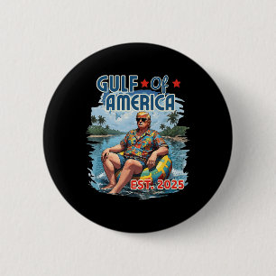 Retro Gulf of US America Est 2025 American Flag G Button