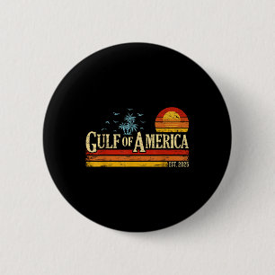 Retro Gulf of US America Est 2025 American Flag G Button