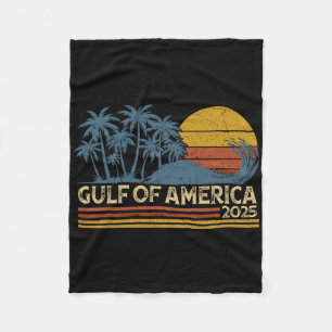 Retro Gulf of US America Est 2025 American Flag G Fleecedecke