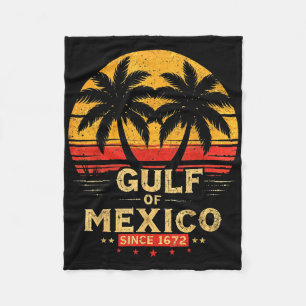 Retro Gulf of US America Est 2025 American Flag G Fleecedecke
