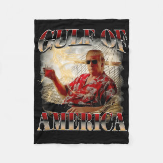 Retro Gulf of US America Est 2025 American Flag G Fleecedecke