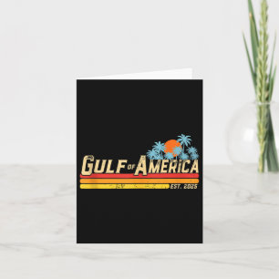 Retro Gulf of US America Est 2025 American Flag G Karte