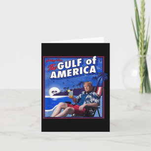 Retro Gulf of US America Est 2025 American Flag G Karte