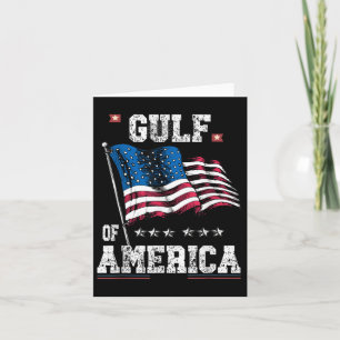 Retro Gulf of US America Est 2025 American Flag G Karte