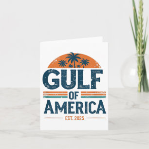 Retro Gulf of US America Est 2025 American Flag G Karte
