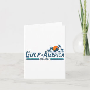 Retro Gulf of US America Est 2025 American Flag G Karte