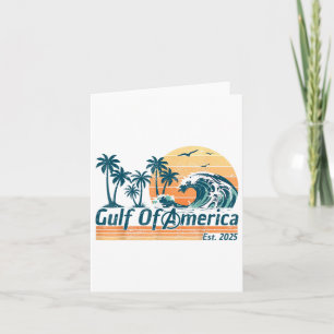 Retro Gulf of US America Est 2025 American Flag G Karte