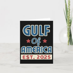 Retro Gulf of US America Est 2025 American Flag G Karte