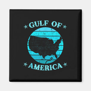 Retro Gulf of US America Est 2025 American Flag G Magnet