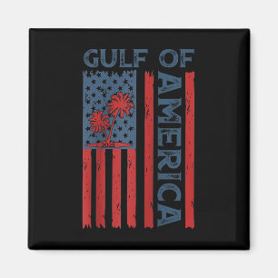 Retro Gulf of US America Est 2025 American Flag G Magnet