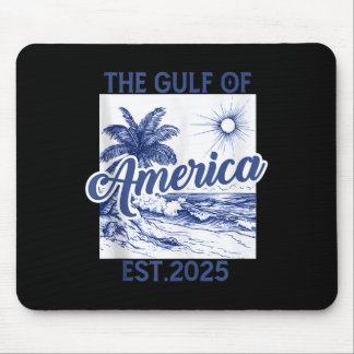Retro Gulf of US America Est 2025 American Flag G Mousepad