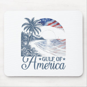 Retro Gulf of US America Est 2025 American Flag G Mousepad