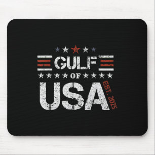 Retro Gulf of US America Est 2025 American Flag G Mousepad
