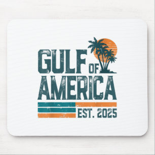 Retro Gulf of US America Est 2025 American Flag G Mousepad