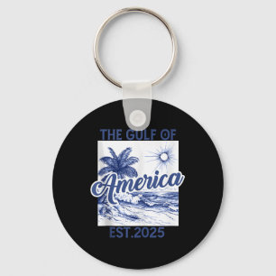 Retro Gulf of US America Est 2025 American Flag G Schlüsselanhänger