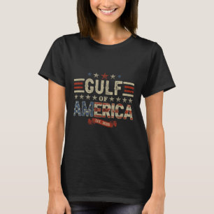 Retro Gulf of US America Est 2025 American Flag G T-Shirt