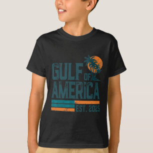 Retro Gulf of US America Est 2025 American Flag G T-Shirt