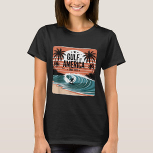 Retro Gulf of US America Est 2025 American Flag G T-Shirt