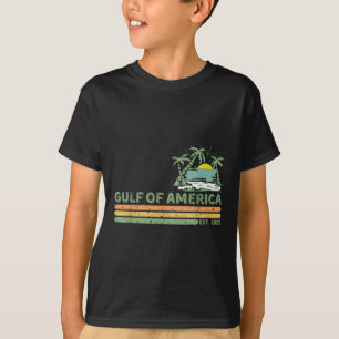 Retro Gulf of US America Est 2025 American Flag G T-Shirt