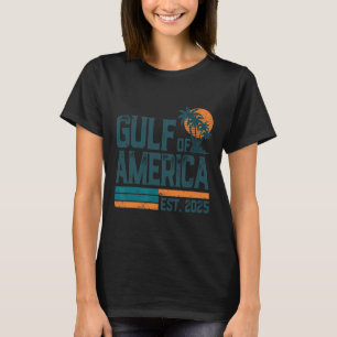 Retro Gulf of US America Est 2025 American Flag G T-Shirt