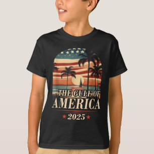 Retro Gulf of US America Est 2025 American Flag G T-Shirt