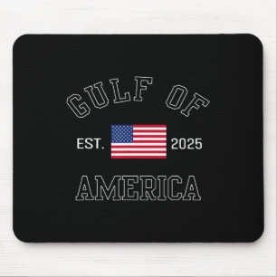 Retro Gulf of US America Est 2025 American Flag Mousepad