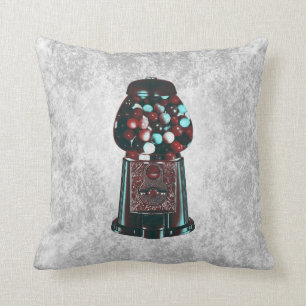 Retro-Gummiballmaschine Kissen