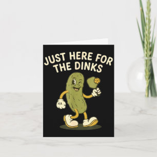 Retro-Gurke lustig vintage hier für die Dinks Karte