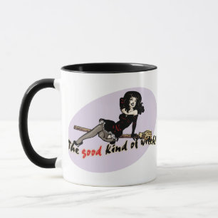 Retro Gute Art Hexe Tasse