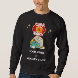 Retro Gute Vibes Erde Charakter Sweatshirt