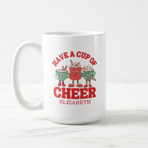 Retro haben eine Tasse heiligen Weihnachtskaffee T